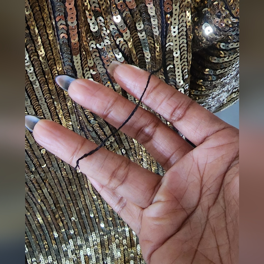 FashionNova gold sequin dress - Picture 7 of 14